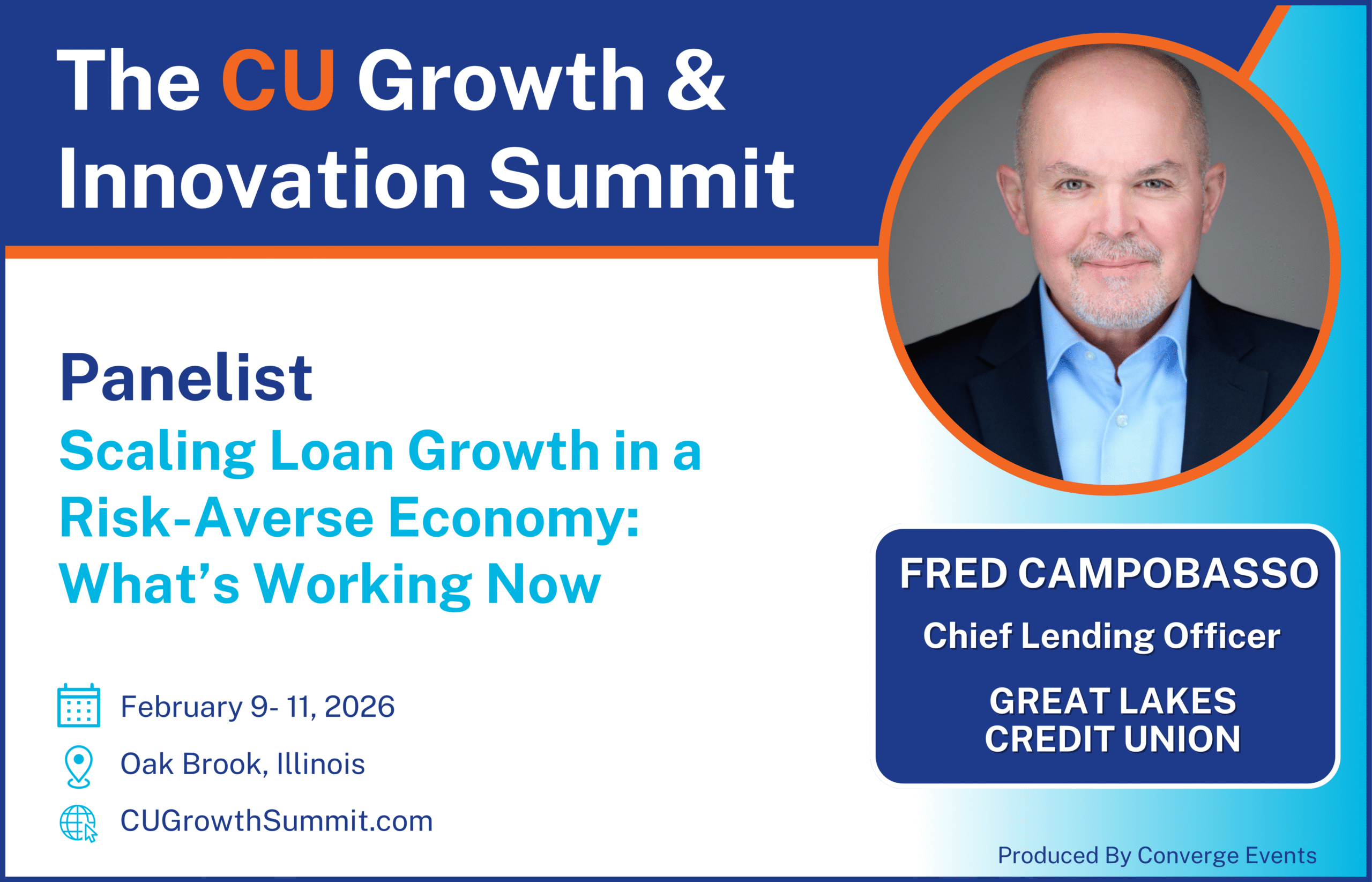 Fred Campobasso to speak on loan growth strategies at the 2026 CU Growth & Innovation Summit