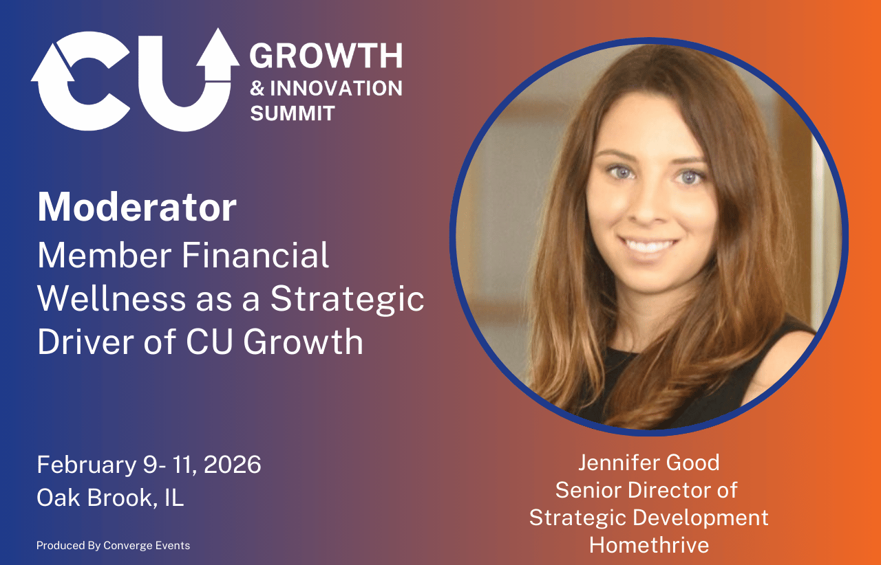 Jennifer Good to Moderate Financial Wellness Session at the CU Growth & Innovation Summit