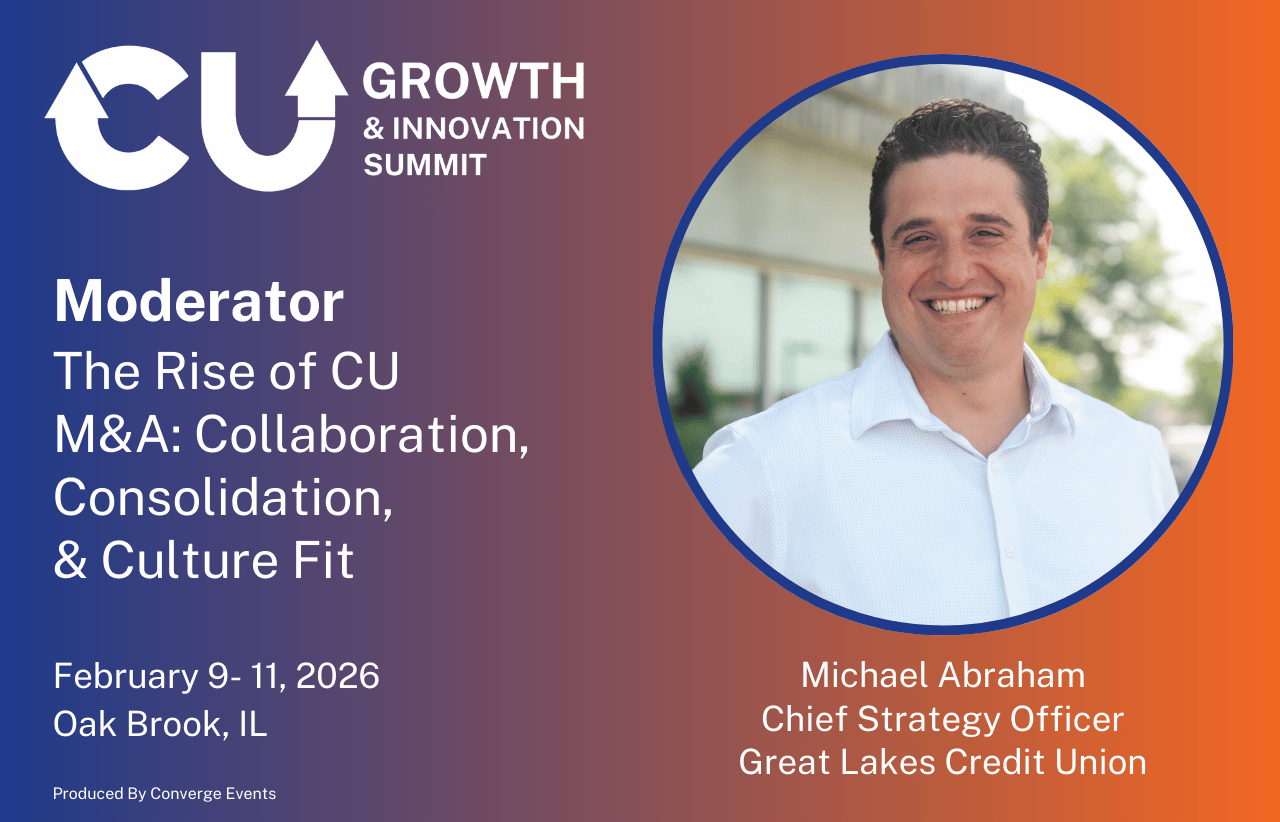 Michael Abraham to Moderate Discussion on Credit Union M&A