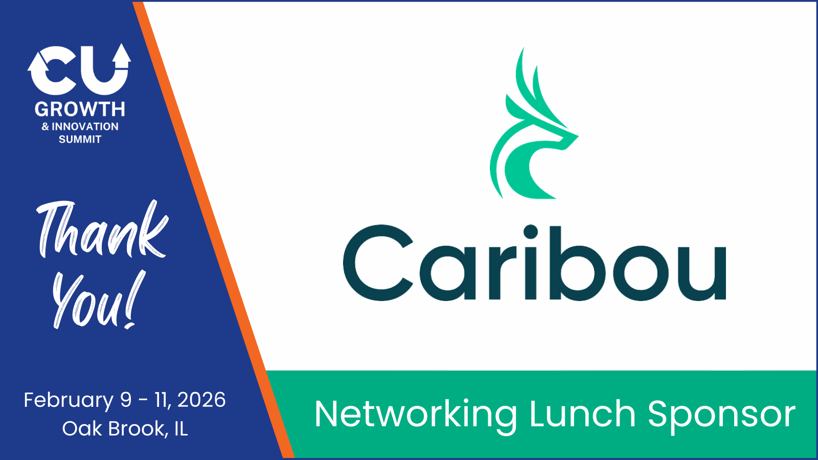 Caribou Financial Named Networking Lunch Sponsor for CU Growth & Innovation Summit