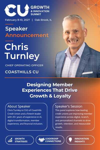 Chris Turnley to Share Member Experience Strategies at the CU Growth & Innovation Summit