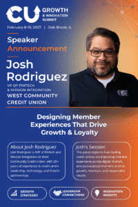 Josh Rodriguez of West Community Credit Union Joins CU Growth & Innovation Summit